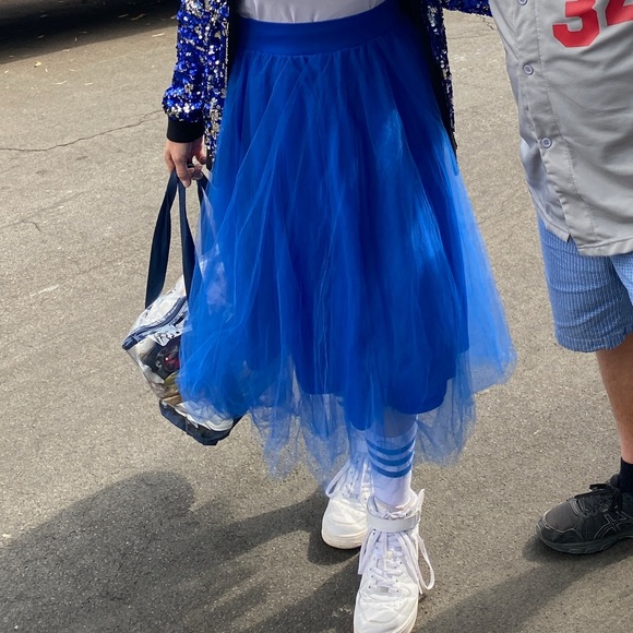 NWT Windsor multi layer blue tulle skirt size XL - Picture 2 of 6
